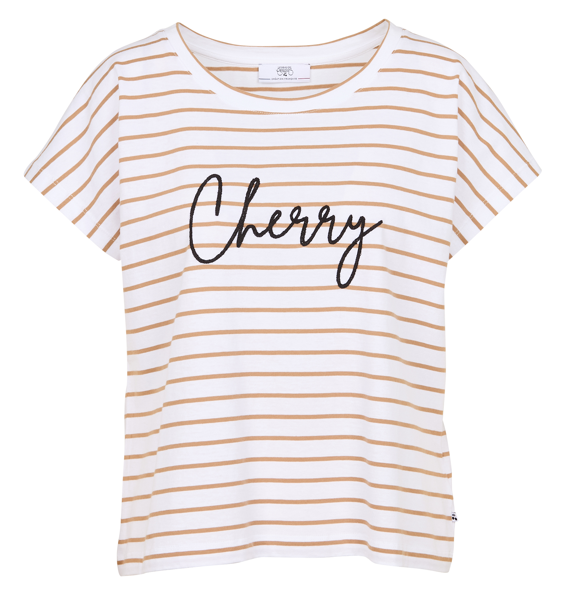 COTTARD - Tee-shirt droit col rond en coton | Blanc
