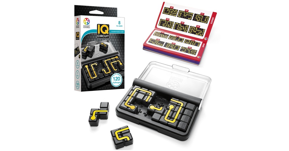 SmartGamesIQ Circuit Denkspel  (Nederlands, 1 speler, Vanaf 8 jaar, 120 opdrachten)