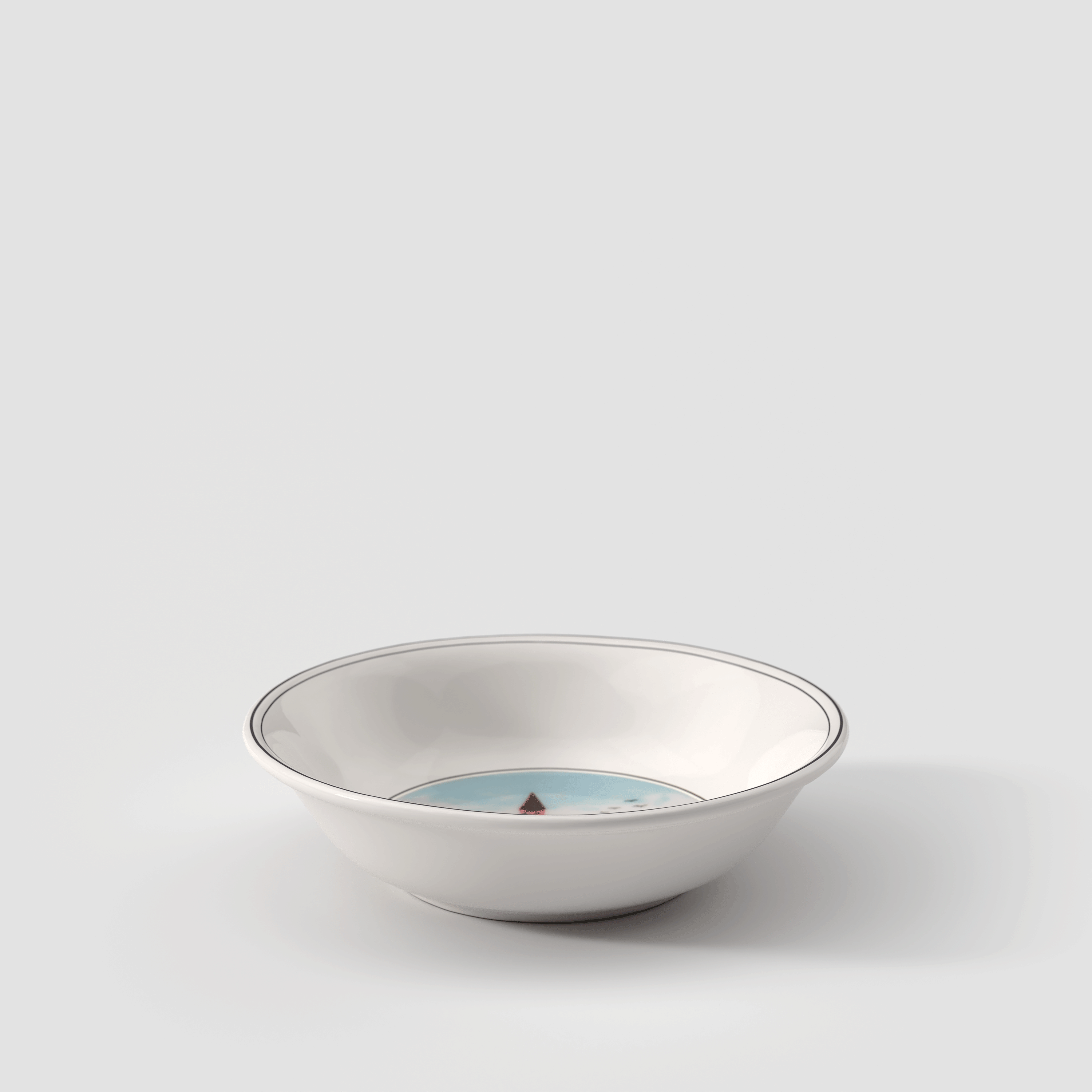 Design Naif Dessert bowl Multi-colored, 5.5 oz, Premium Porcelain