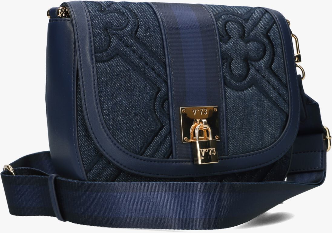 V73 blauwe v73 schoudertas iris flap bag