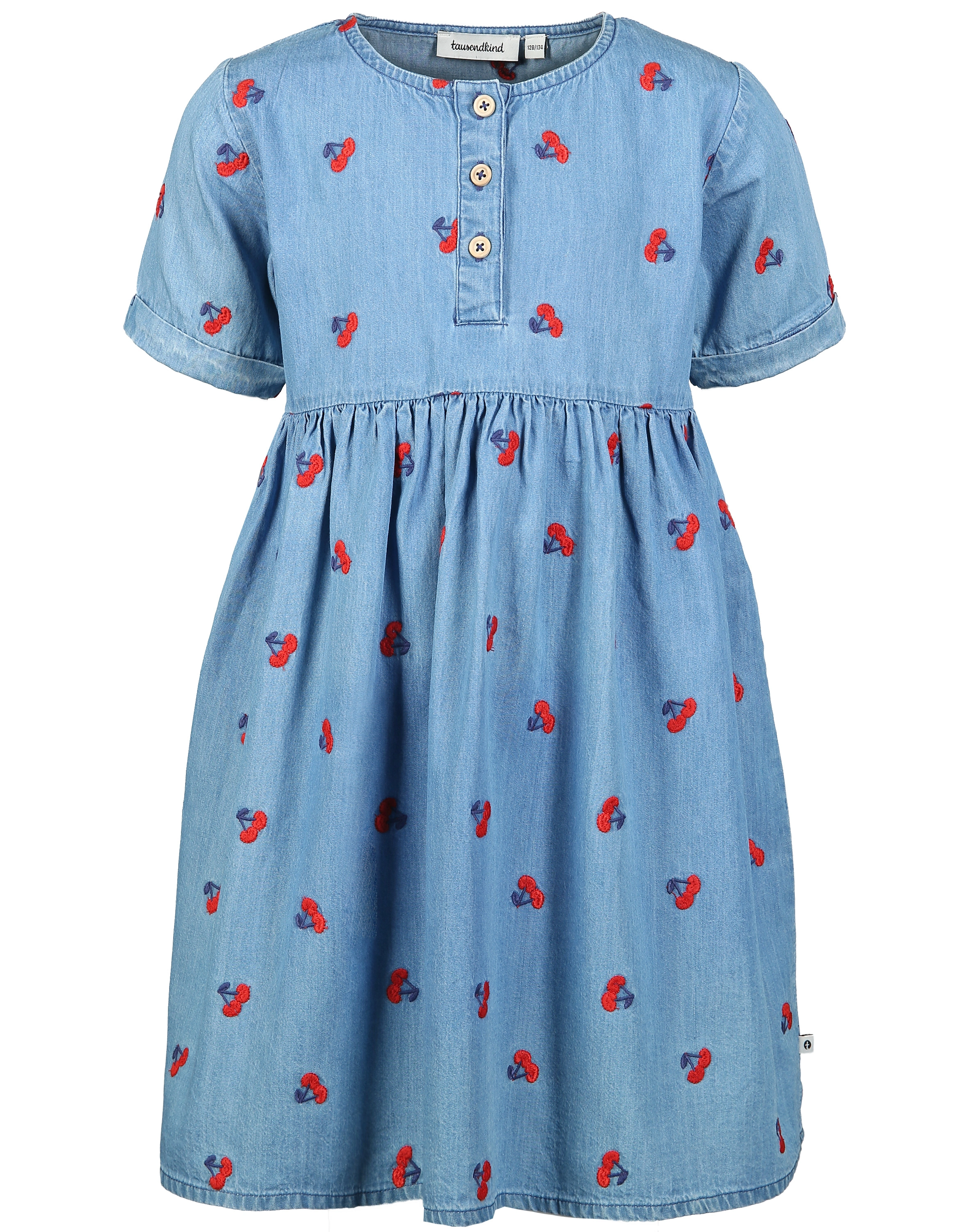 Jeans-Kleid KIRSCHE in hellblau