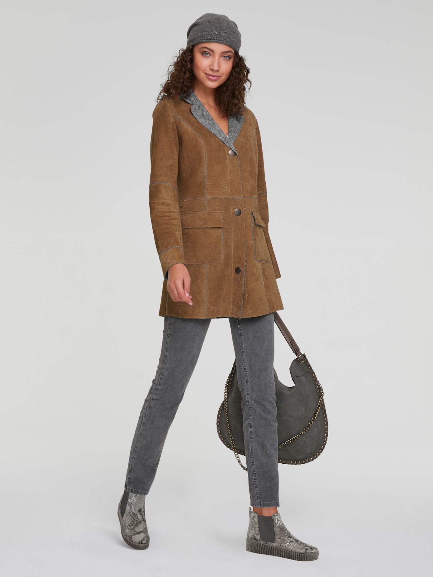 Pantalon en velours côtelé coupe droite