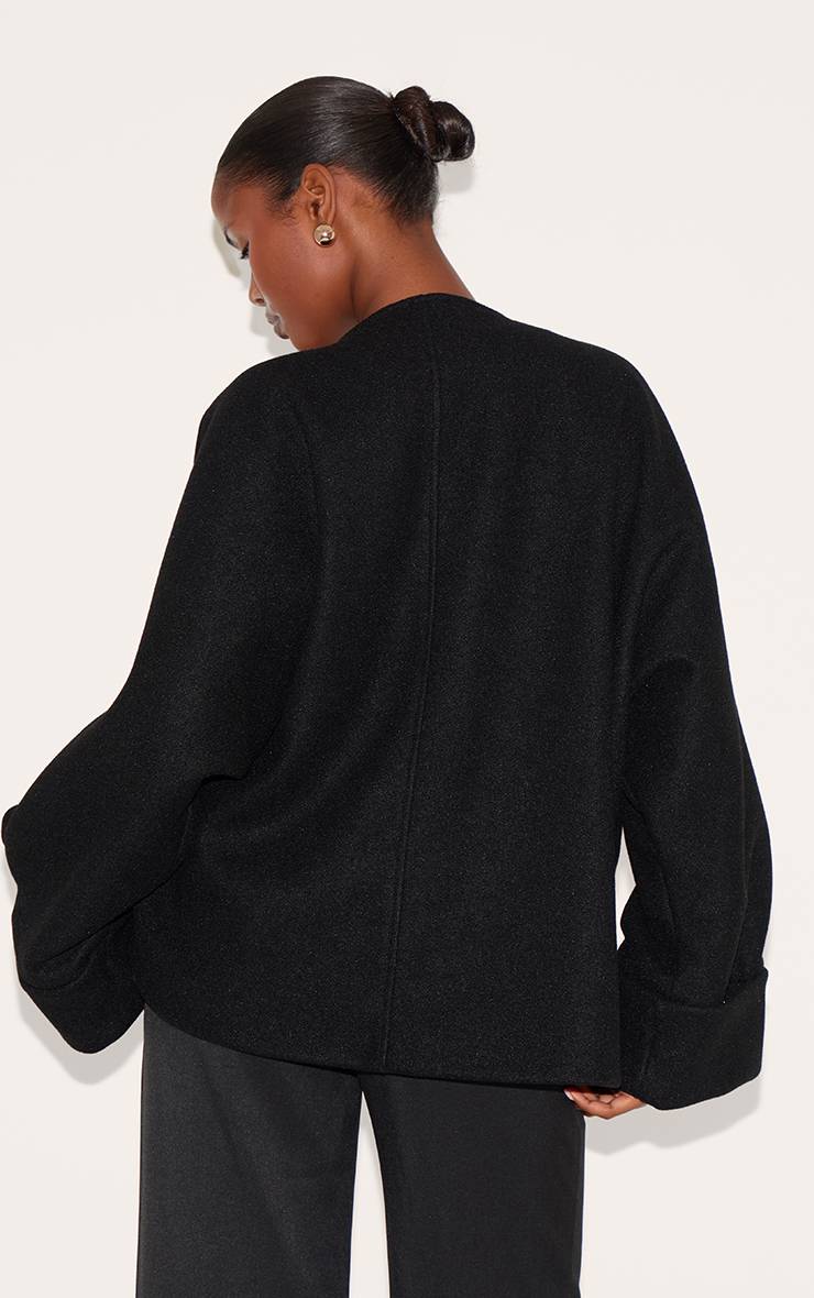 Veste À Manches Chauve-souris Aspect Laine