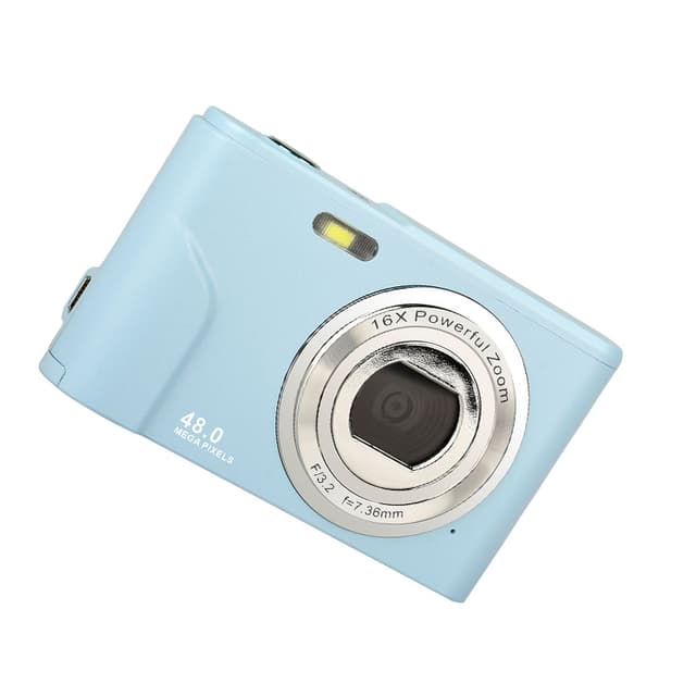 Digitalkamera 1080P / 48 megapixel / 16x zoom Lyseblå