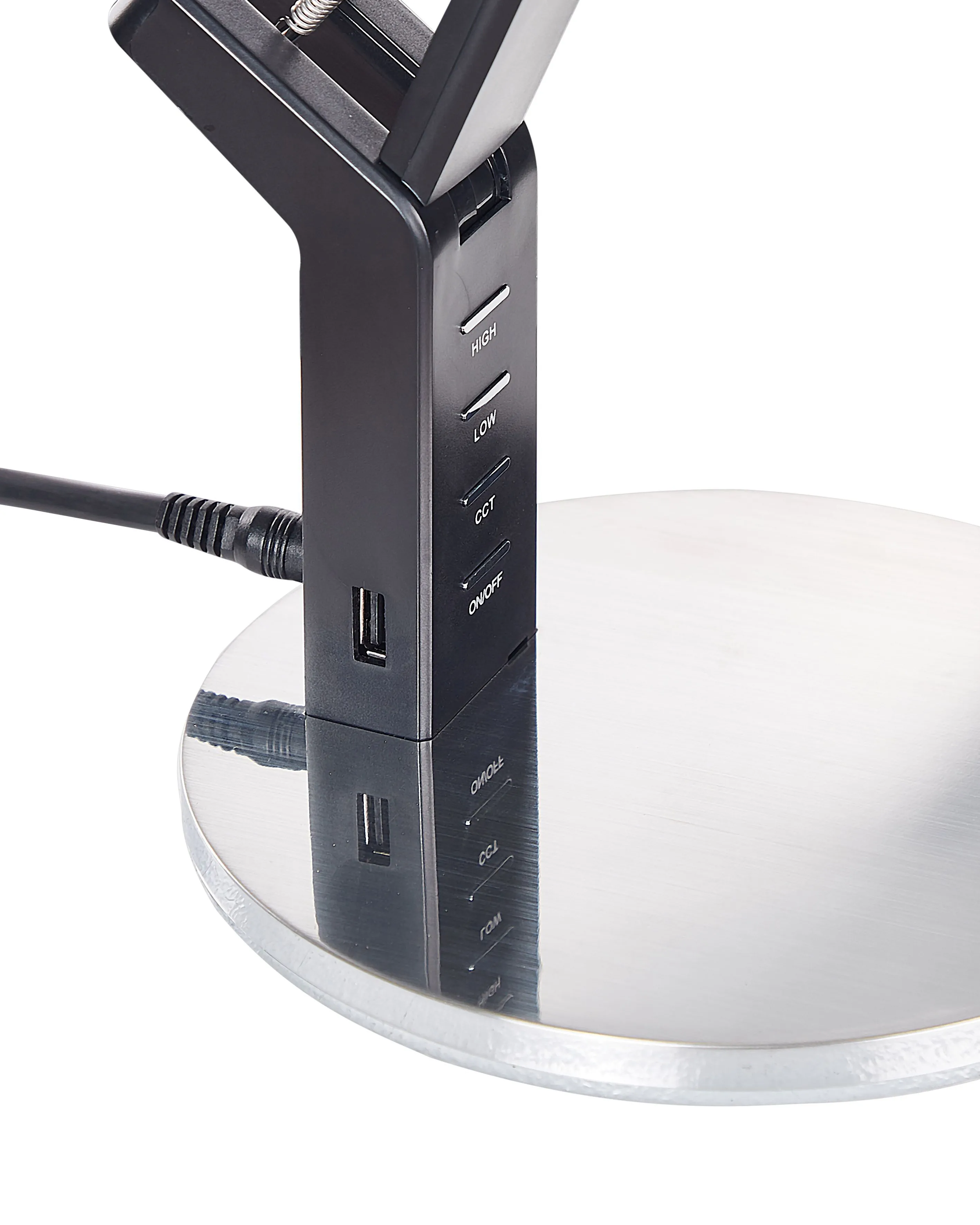 LED bureaulamp CHAMAELEON met dimmer Metaal Zilver