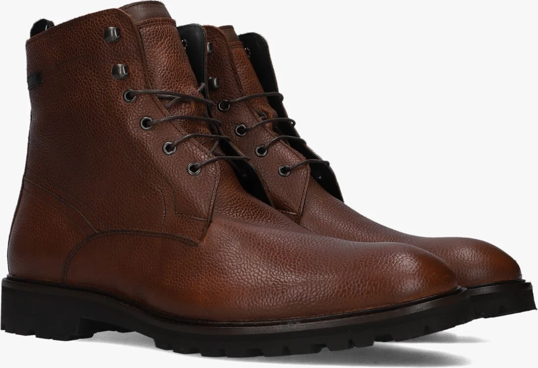 FLORIS VAN BOMMEL cognac floris van bommel veterboots sfm-80033
