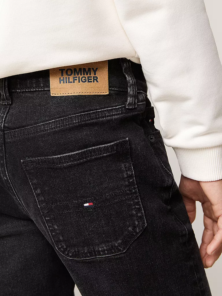 TOMMY HILFIGER Jungen Jeans Straight Fit  schwarz