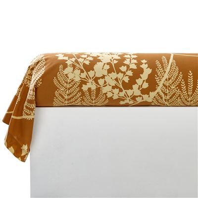 Linge de lit motif feuillage et oiseaux - BECQUET CRÉATION