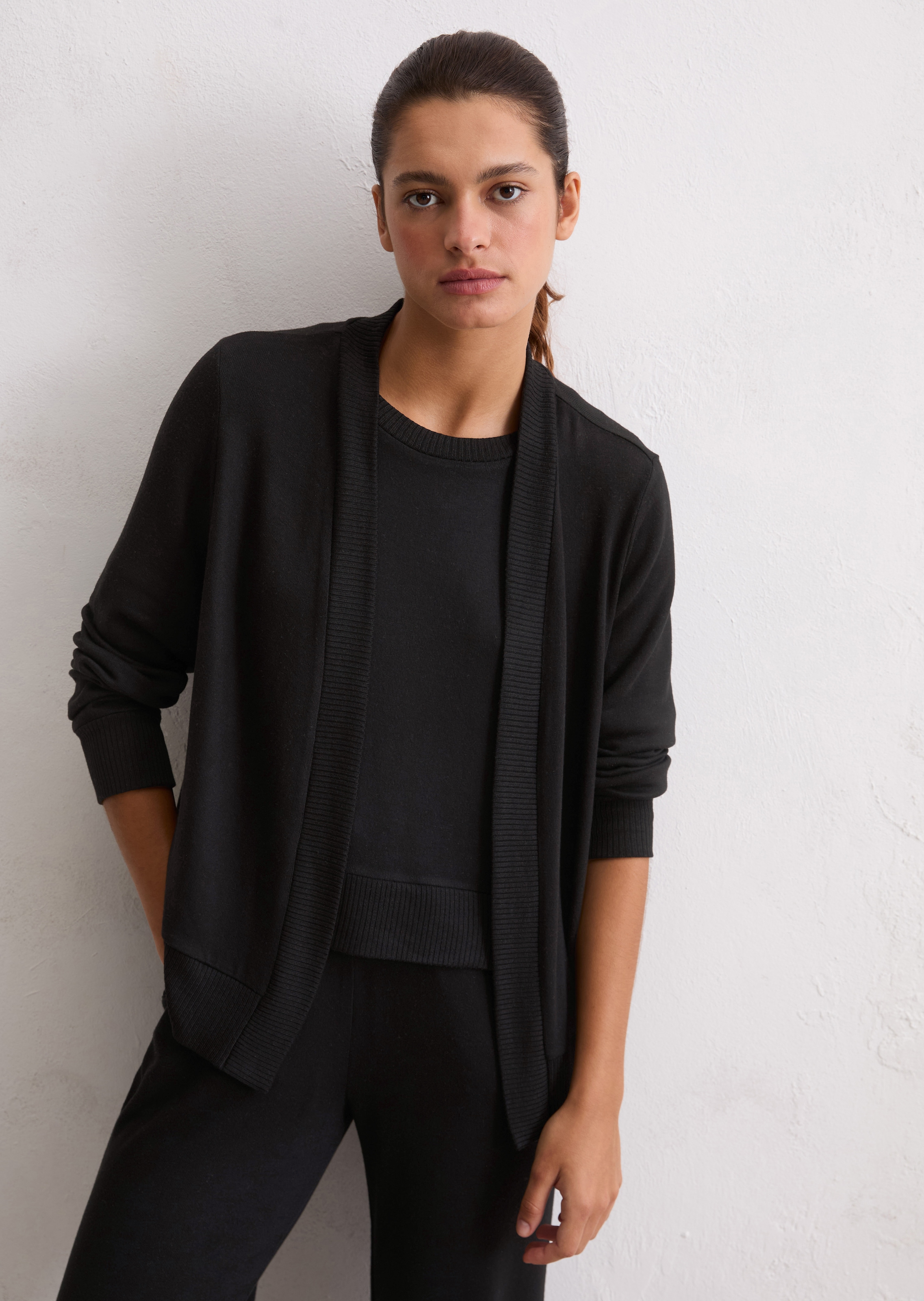 Marc O'Polo Cardigan »Soft Knit«, Langarm, ohne Verschluss, Feinstrick
