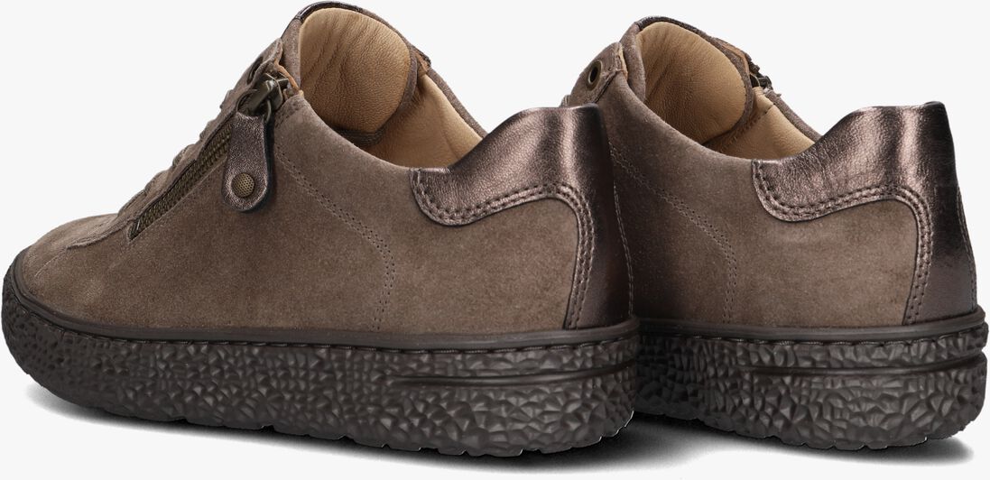 taupe hartjes sneakers combi met hiel suede h ls sneaker