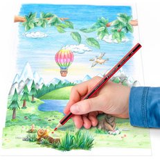 Crayon de couleur Noris Colour, étui carton de 18