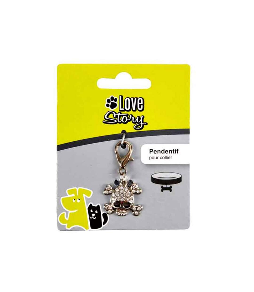 Paris Prix - Pendentif Pour Collier tête De Mort 4cm Argent