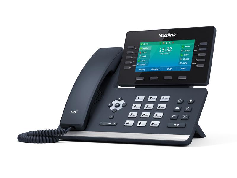 Yealink Tischtelefon SIP-T54W Grau Prime Business Phone für optimale Desktop-Produktivität