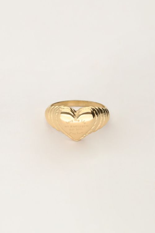 Candy ring met hartje