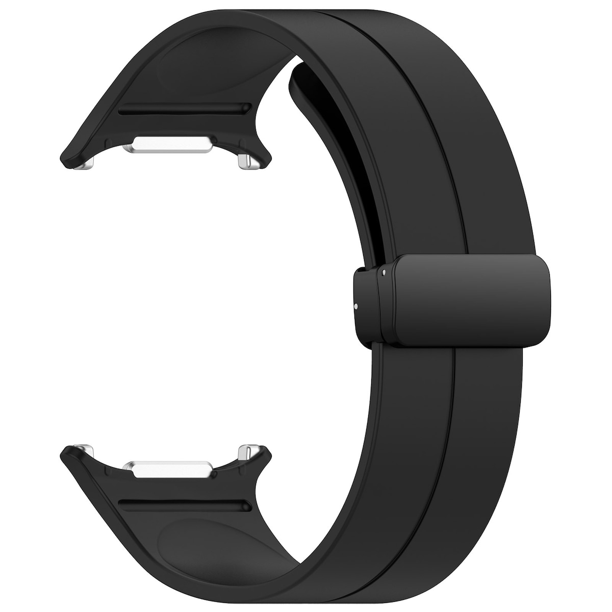 Samsung Watch Ultra Groove Magnetic Folding Spenne Strap 24mm Sort