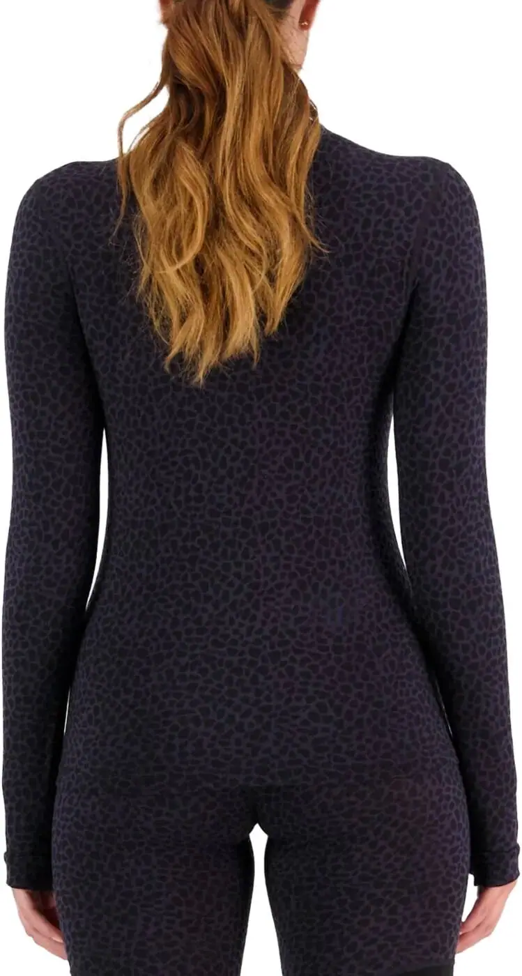 Mons Royale Cascade Merino Mock Neck LS Dame Trøje
