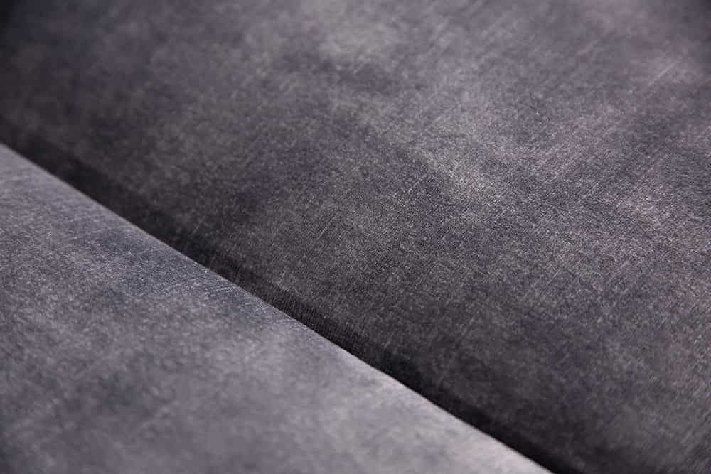 Chesterfield 3-Sitzer Sofa MODERN BAROCK 235cm dunkelgrau Samt Federkern Metallfüße
