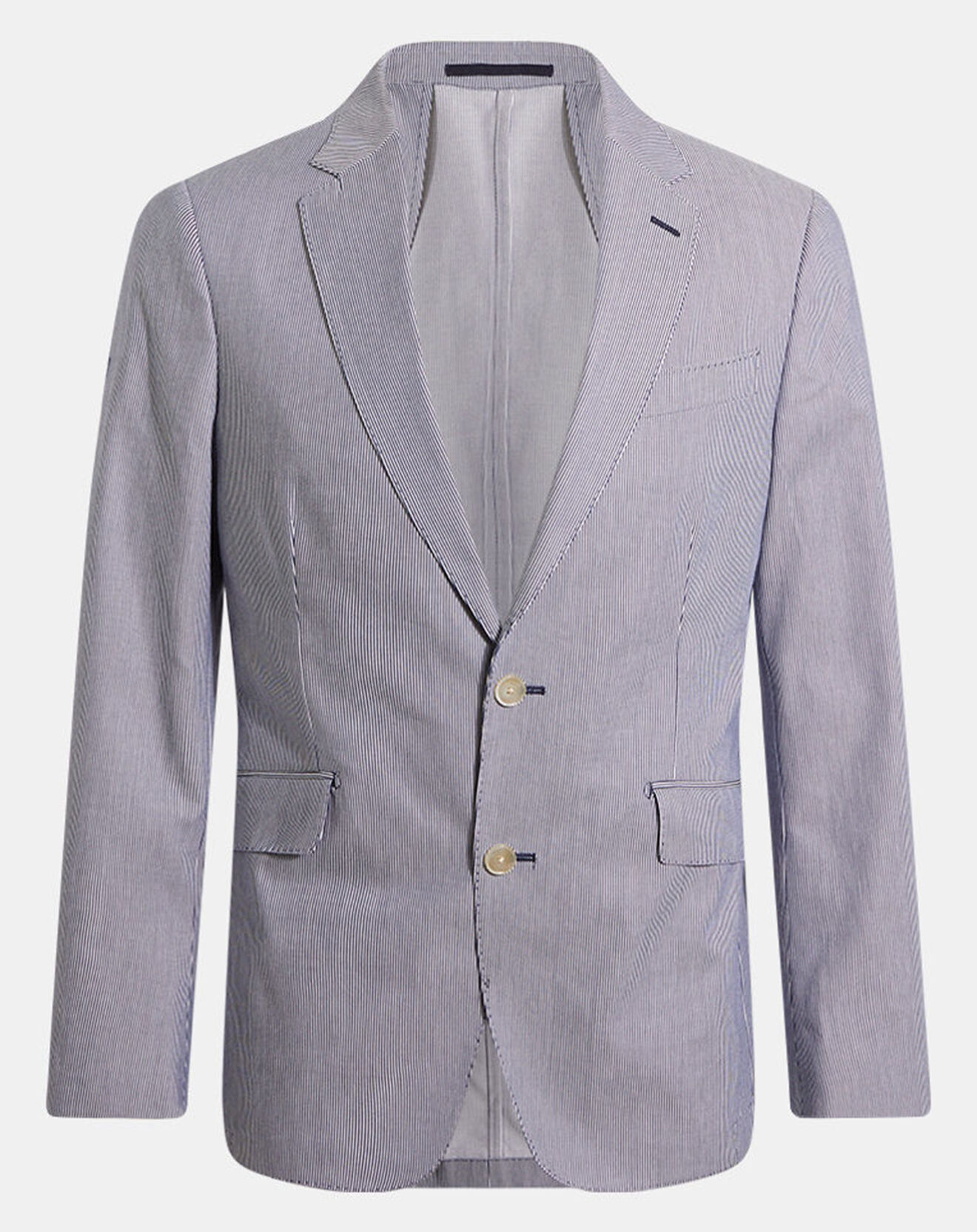 Hackett London Blazer en Coton & Lin Milleraie bleu/blanc
