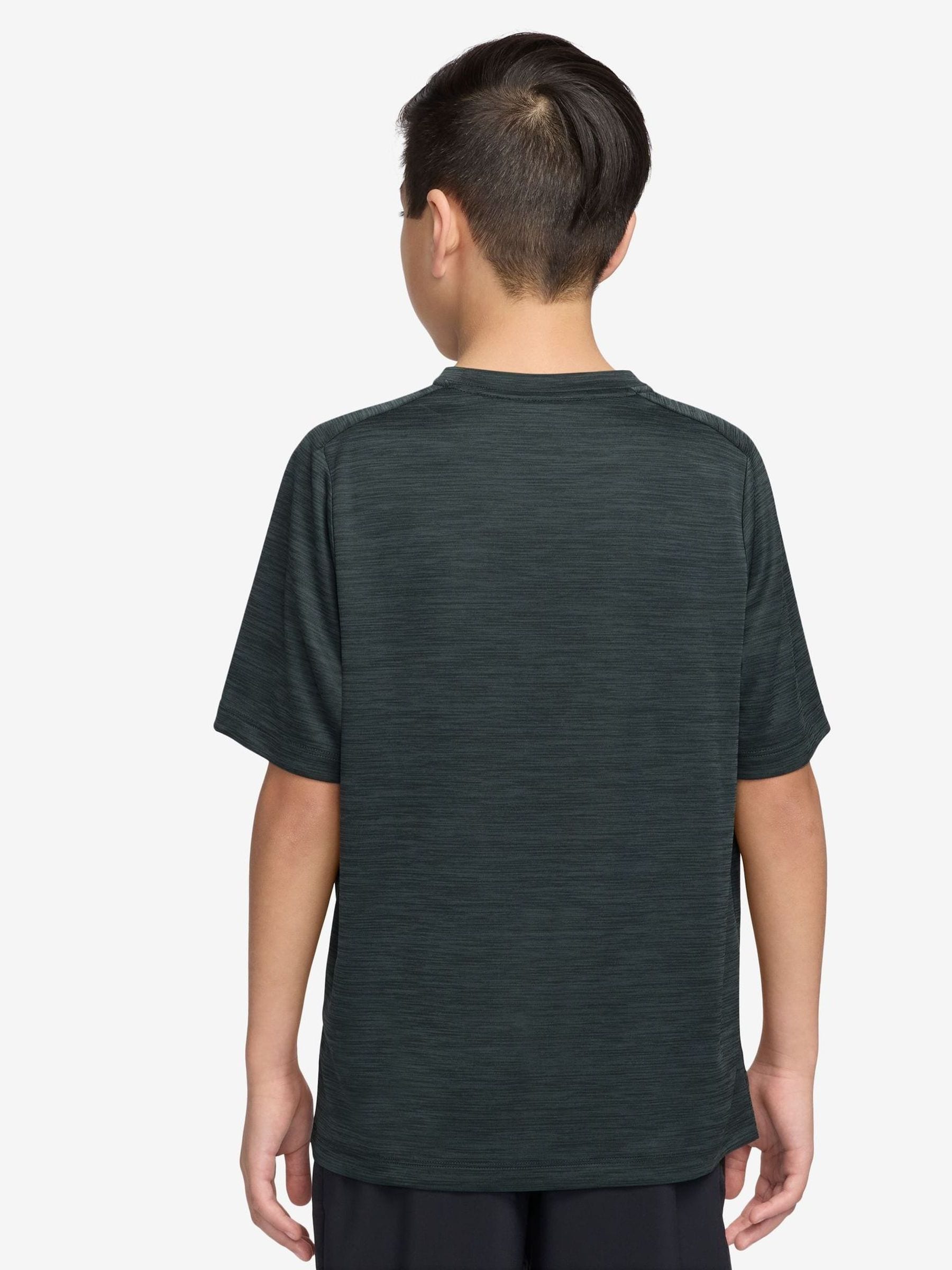 Donkergroen zeewier - Nike Dri-FIT T-shirt met korte mouwen