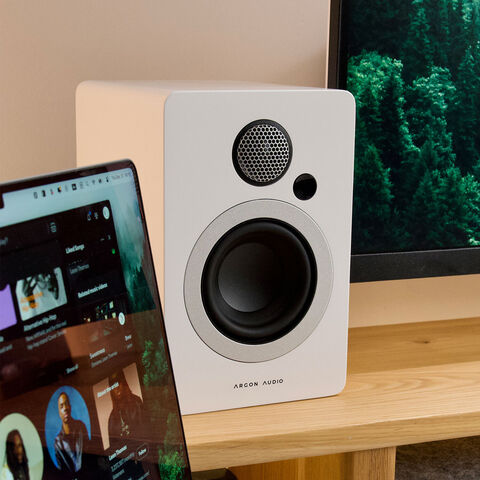 Argon Audio STUDIE 3 – ultracompacte actieve pc-luidsprekers Zwart