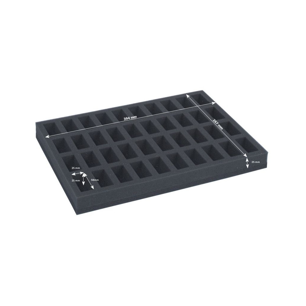 Rangement Safe & Sound - Boîte pour 40 Figurines (Socles 25mm)