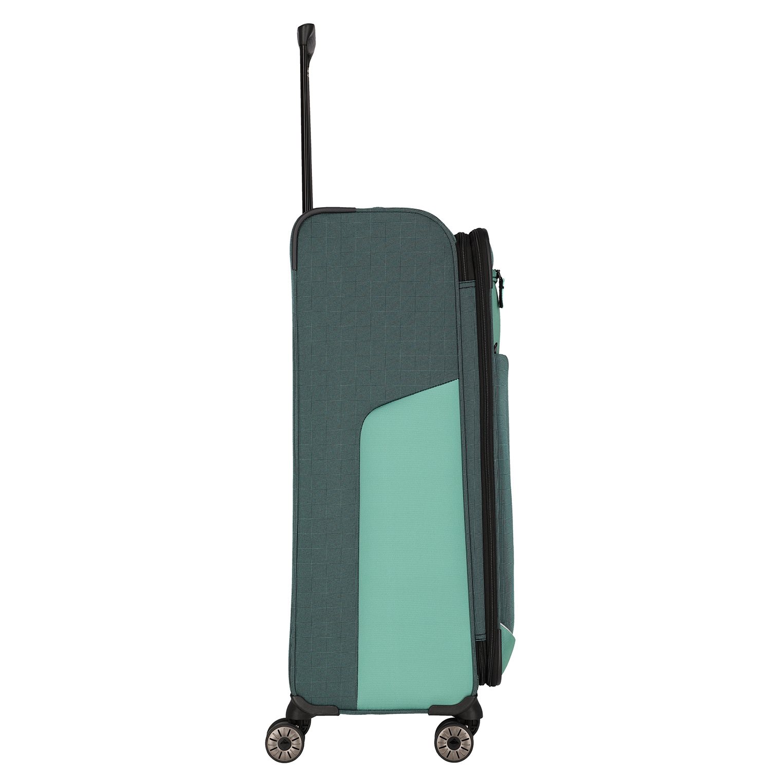 Travelite Viia 4 Wheel Trolley L Expandable green