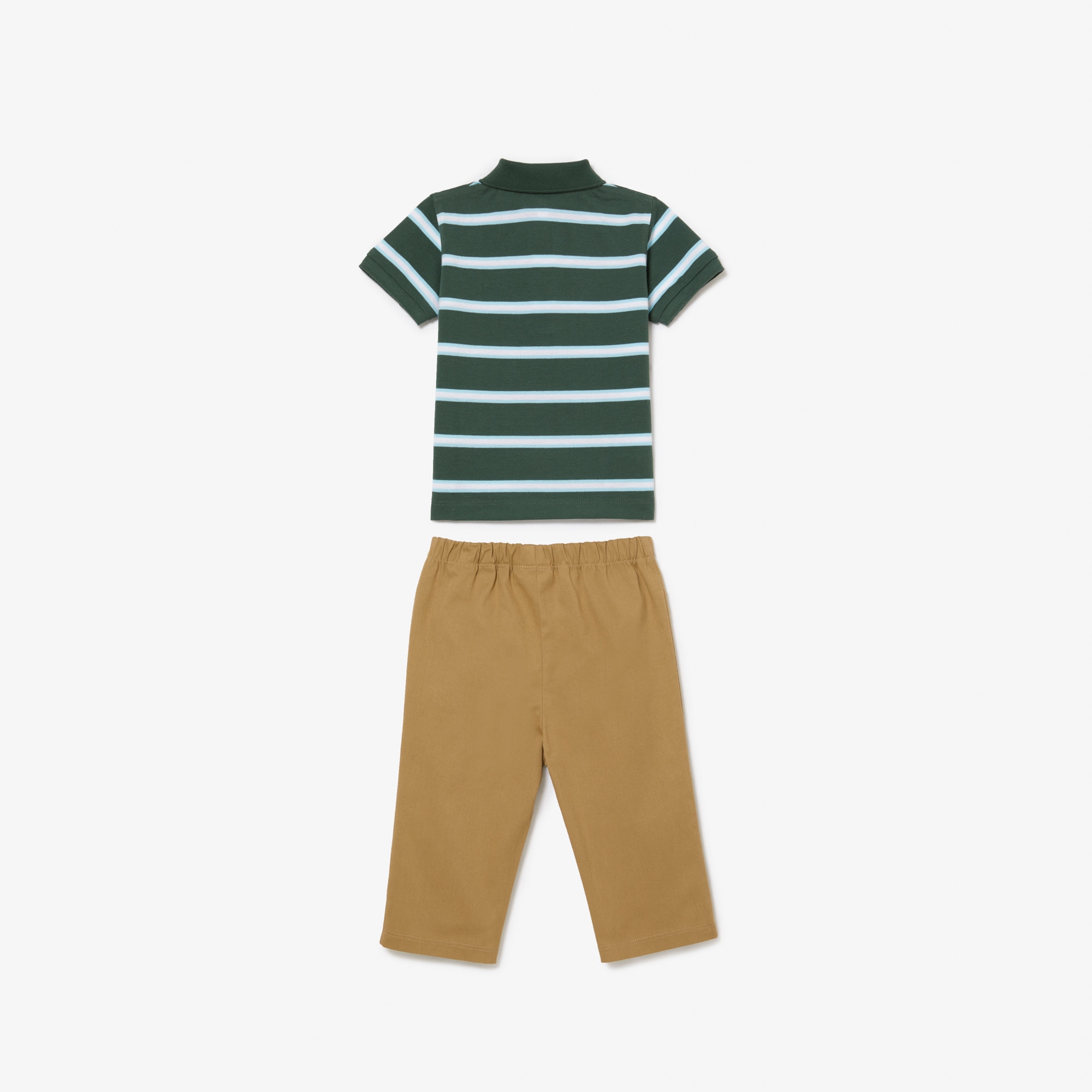 Coffret pyjama en mini piqué de coton biologique Coffrets Cadeaux - Vert - Lacoste - Garçon