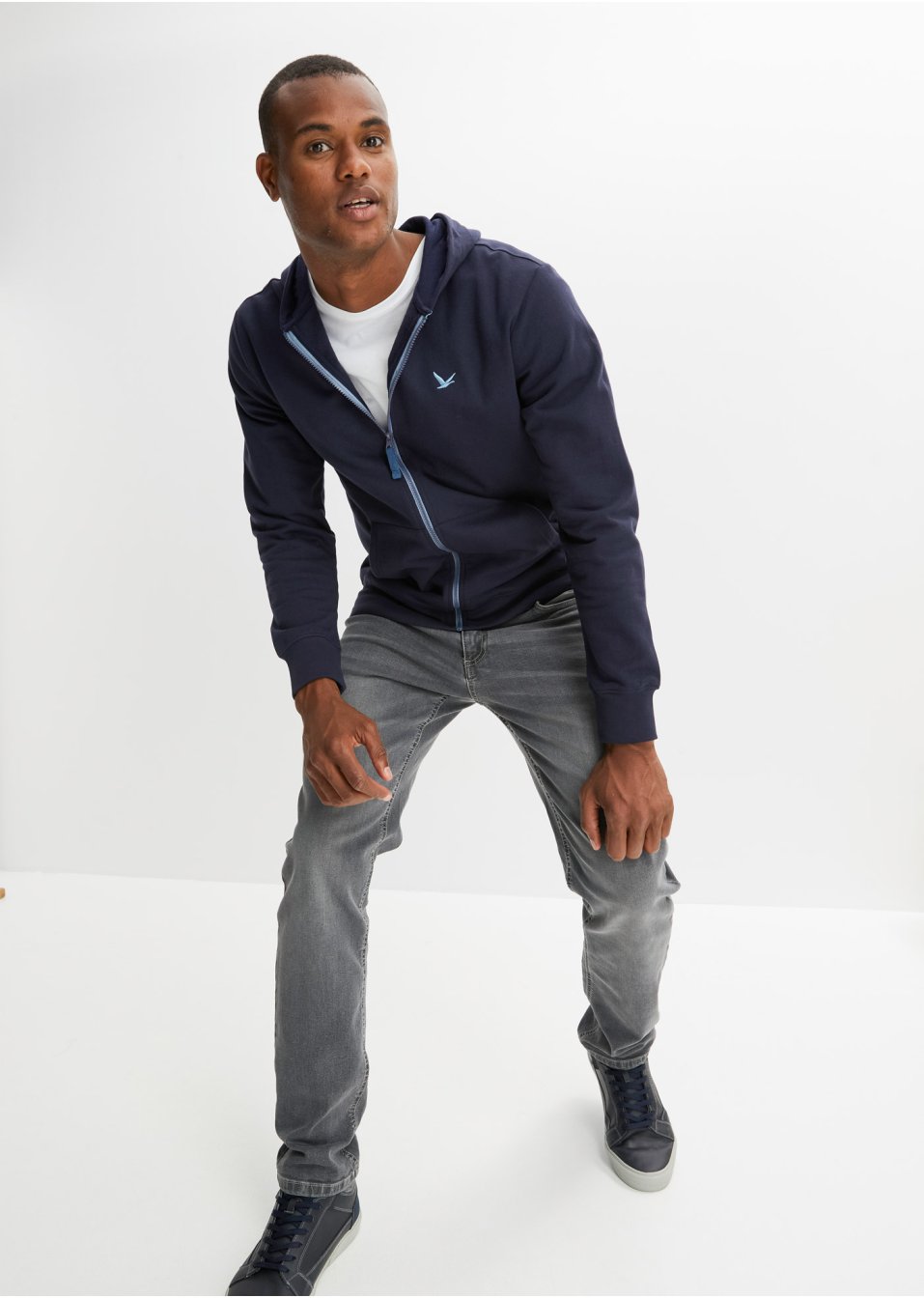 Gilet sweat à capuche avec polyester recyclé