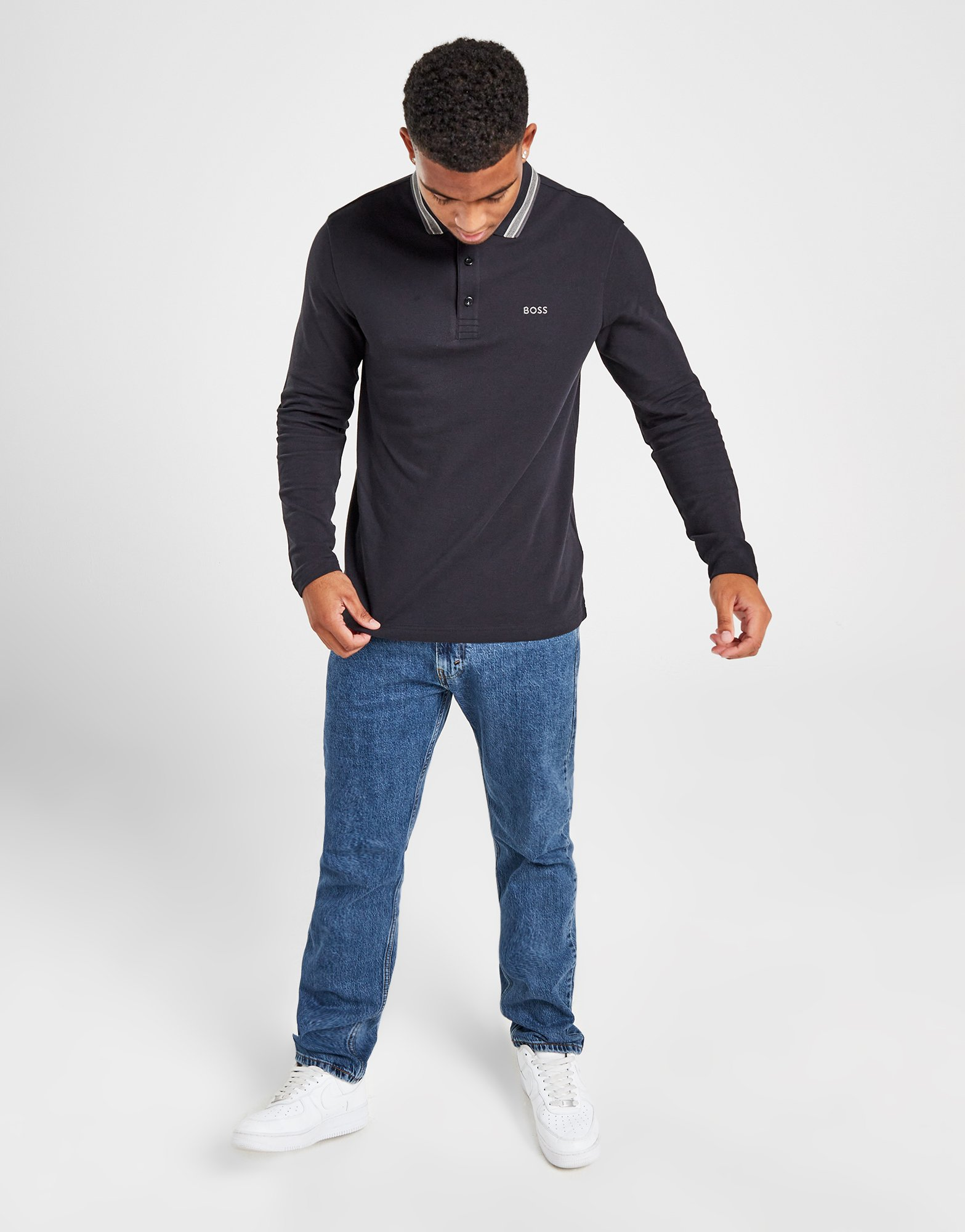 BOSS Polo Manches Longues Plisy Homme