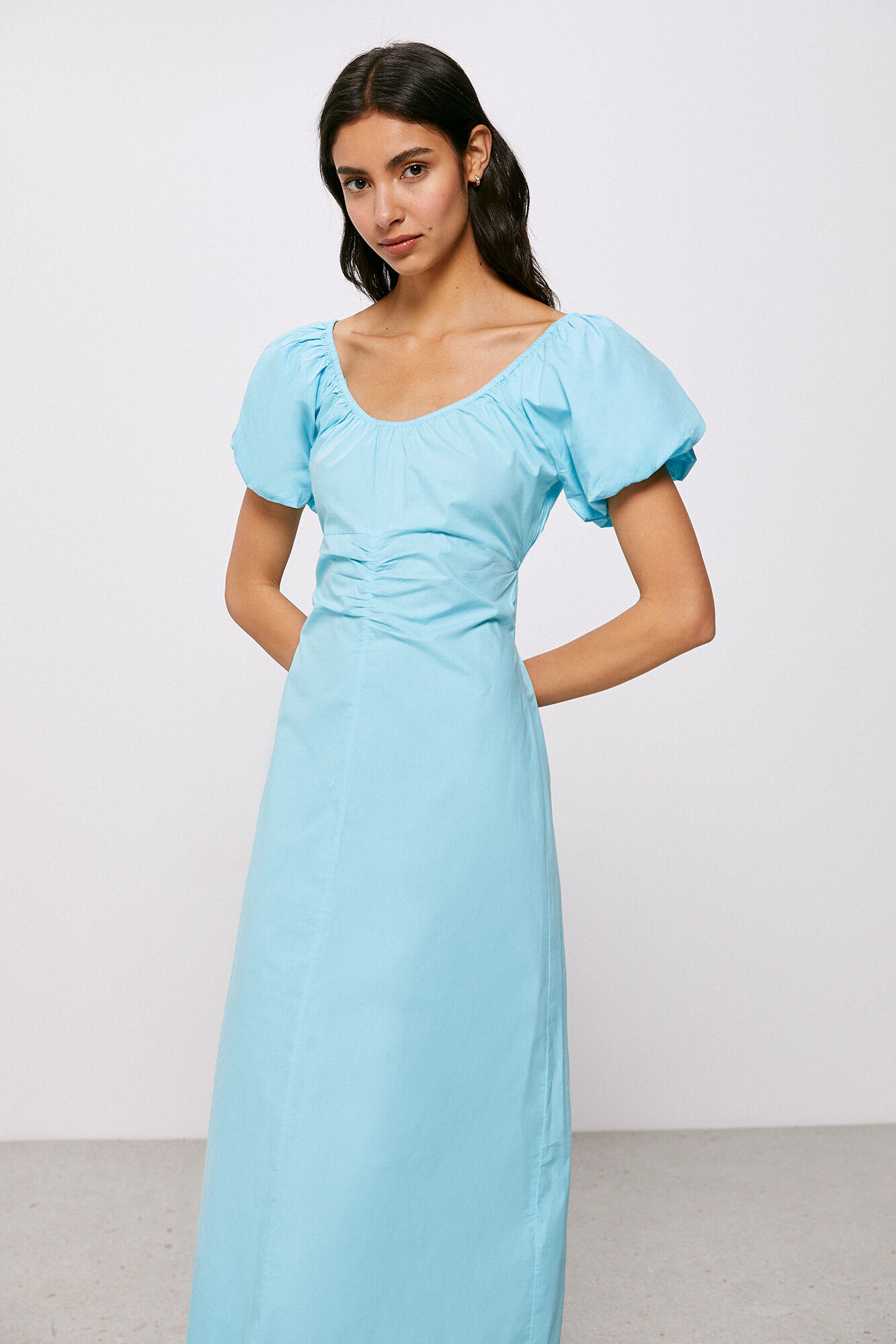 Vestido curto azul