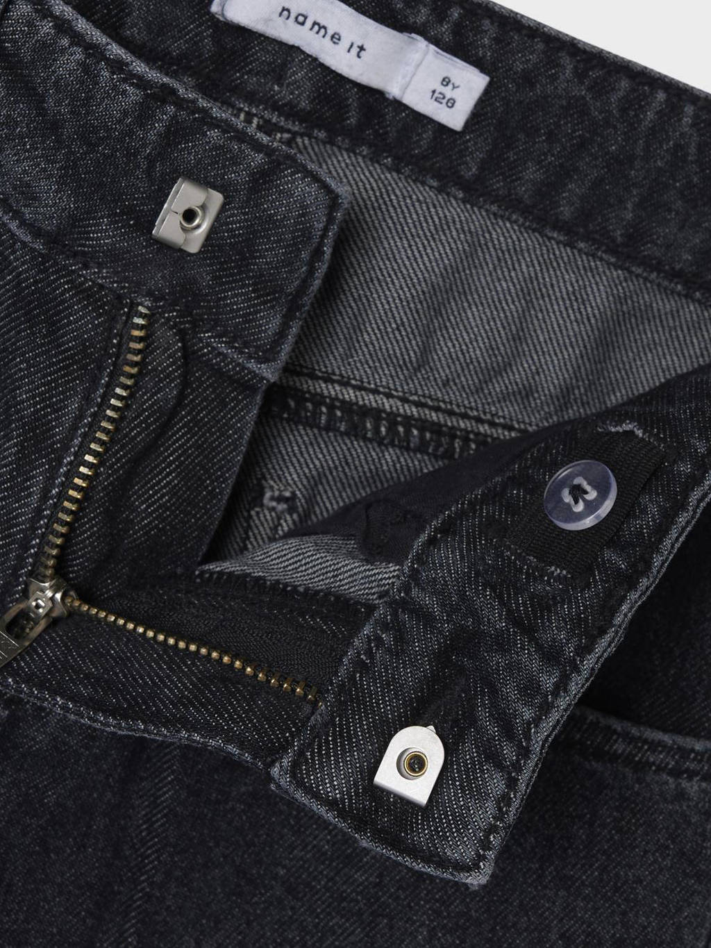 NAME IT wide leg jeans NKFROSE dark grey denim