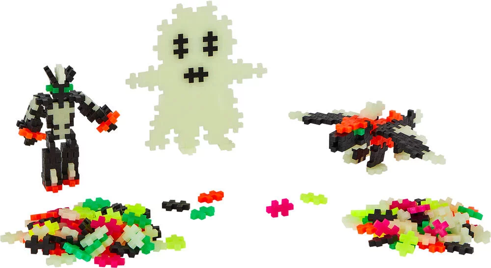 PLUS PLUS - KIT DECOUVERTE PHOSPHORESCENT - 500 PIECES