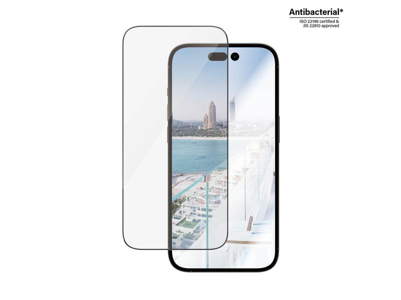 Panzerglass Displayschutz Ultra Wide Fit Anti Reflective iP Anti Reflective Schutzfolie mit Applicator für das Apple iPhone 14 Pro