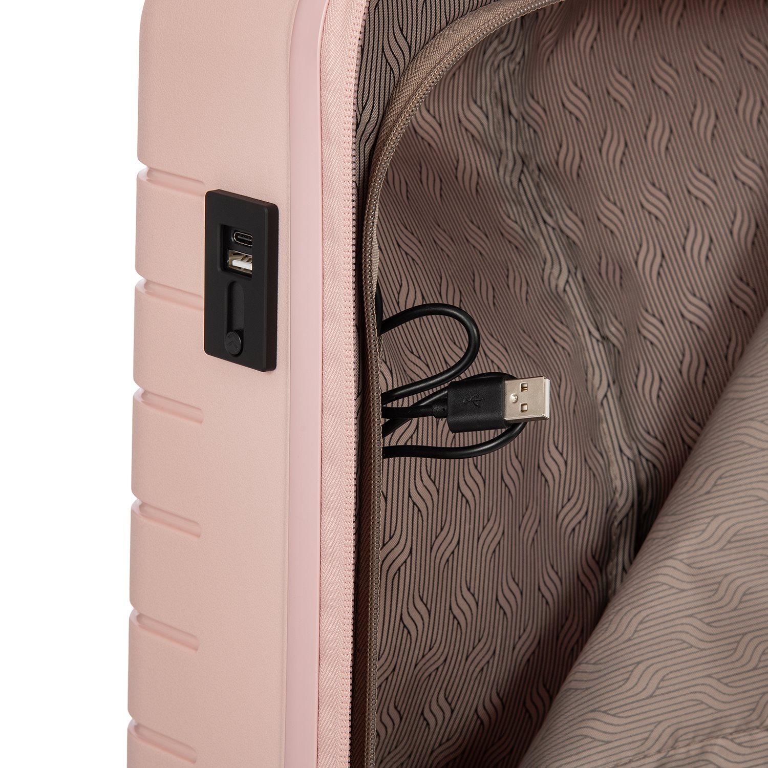 Bric's Ulisse Trolley 55 USB pearl pink