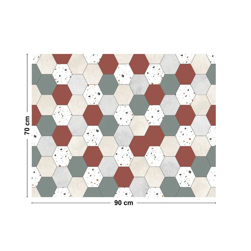 Crédence cuisine Fond de hotte ALU : L 90cm x H 70cm - MIX & TERRAZZO