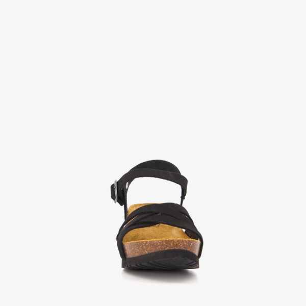 Hush Puppies leren dames bio sandalen met sleehak