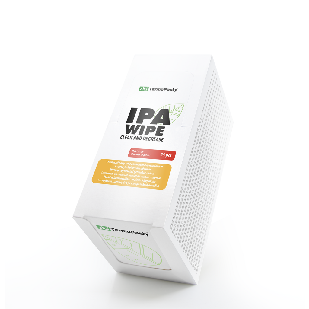 TermoPasty  IPA Tücher, 25 Stk    Reinigungstücher mit 99,9 % IPA