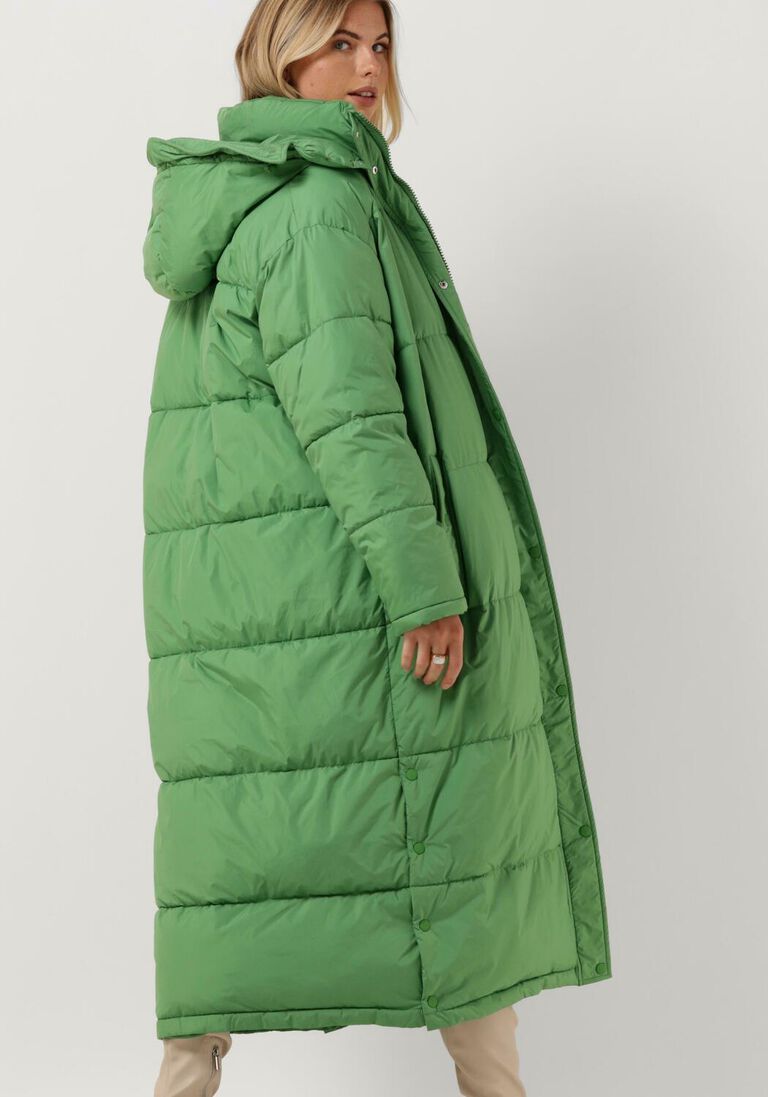 NOTRE-V groene notre-v gewatteerde jas puffer long