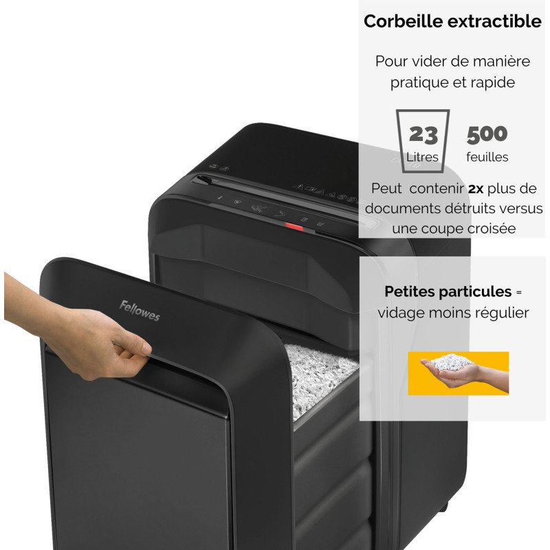 Destructeur Fellowes LX210 - coupe croisée
