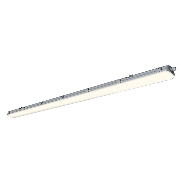 Réglette lumineuse Pagon T8 blanc neutre 2x2200lm 22W IP65 L.158,9xl.11xH.6,4cm gris GoodHome