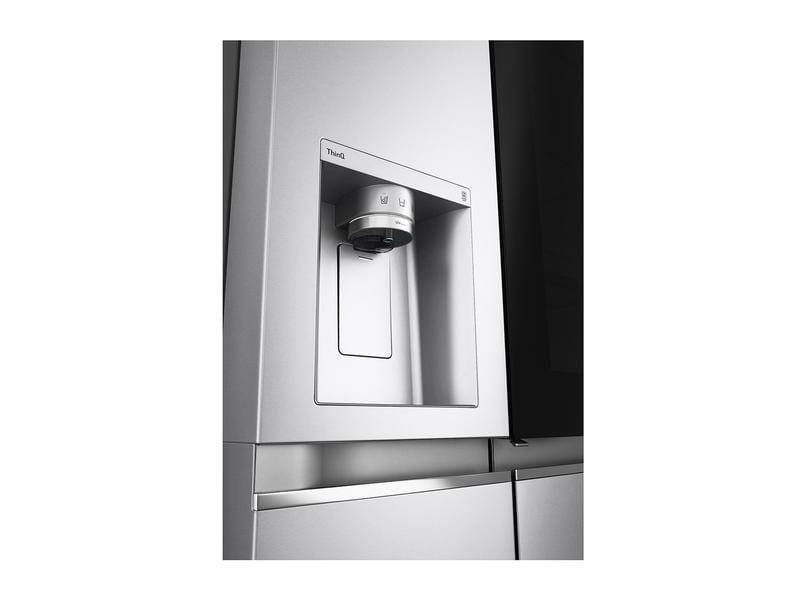 LG Foodcenter GSXV90BSDE Brushed Steel Side by Side Kühlgerät mit Fenster und Innenbeleuchtung
