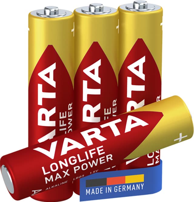 Varta Longlife Max Power AAA-batterier (4-pak)