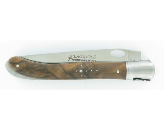 Laguiole Nature 1 Main Noyer Acier 14C28 Couteau de Poche - Laguiole par Fontenille Pataud