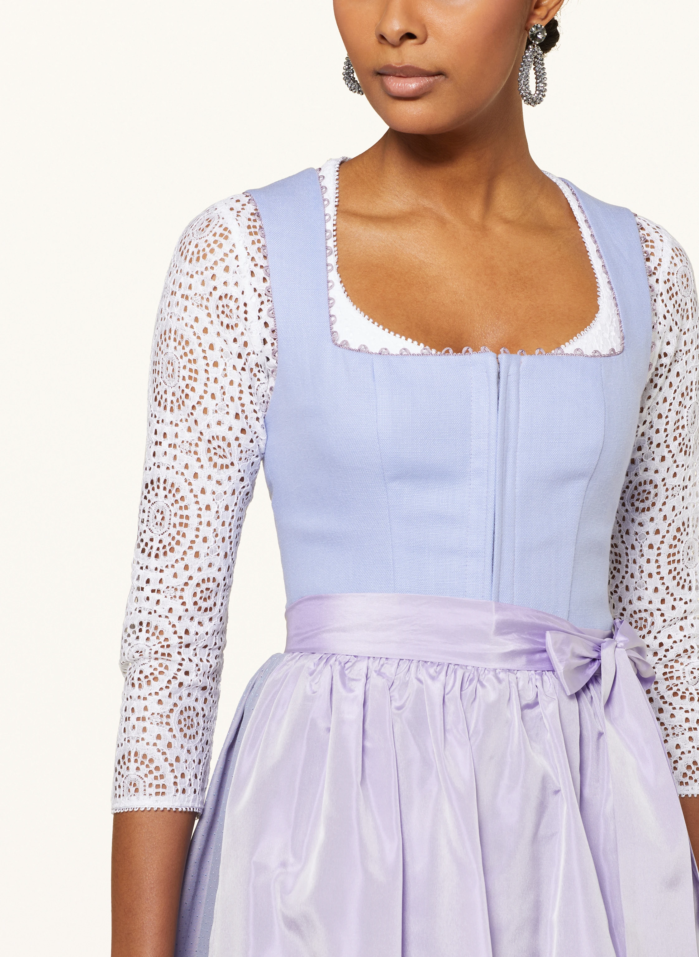 KINGA MATHE Dirndlbluse SAMANTHA aus Spitze mit 3/4-Arm