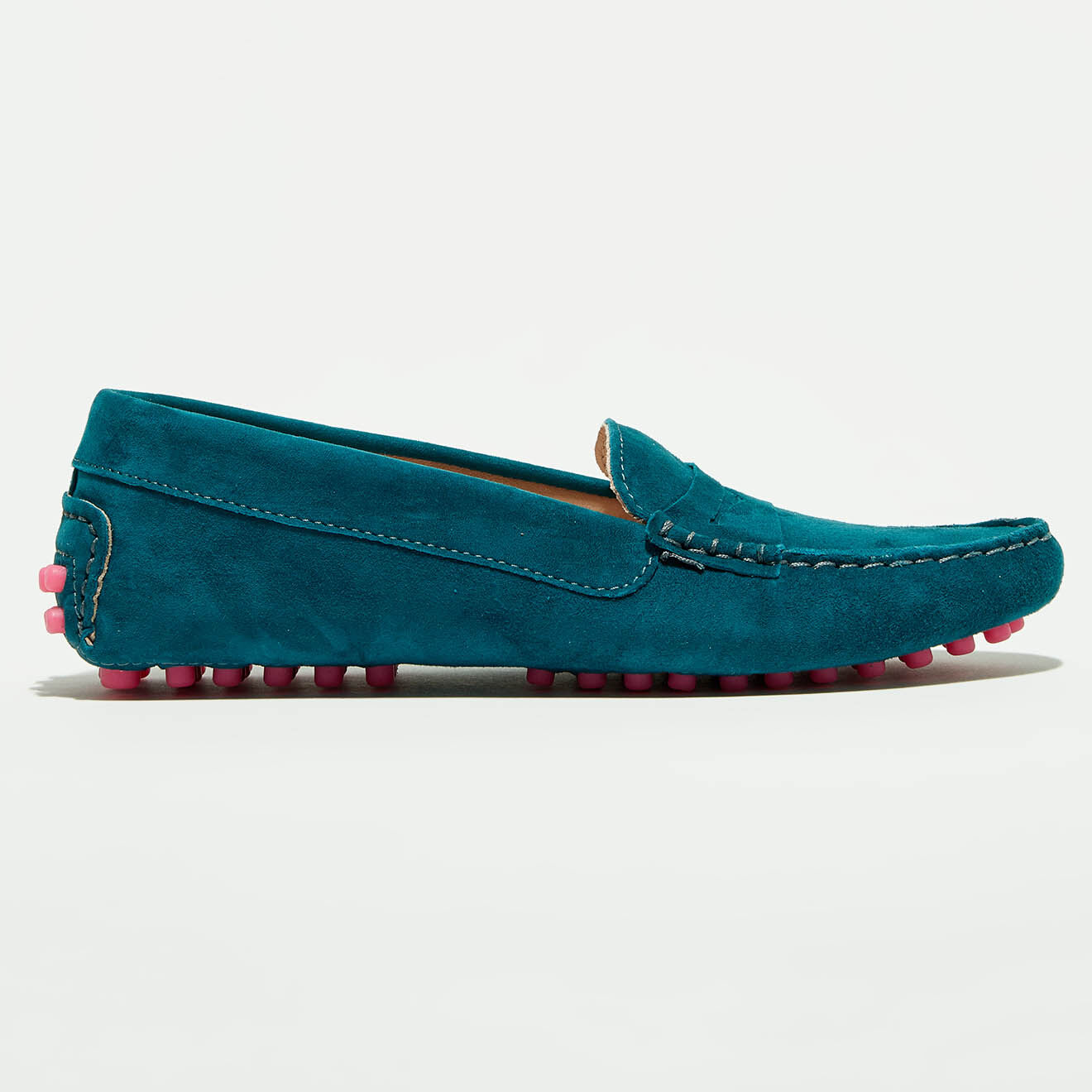 Flavio Création Mocassins en Velours de Cuir Maya marine