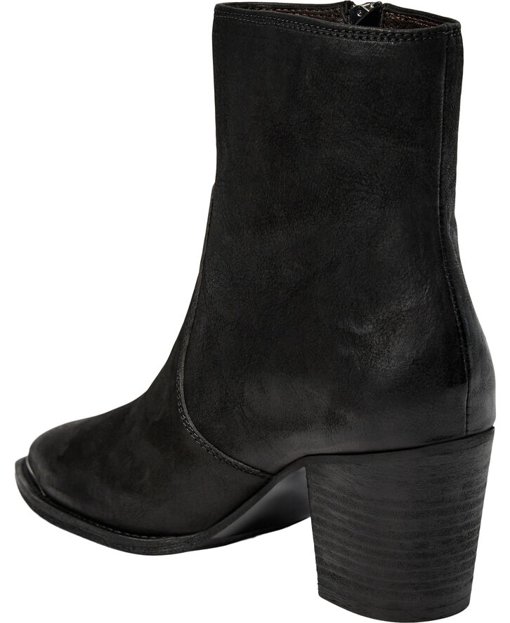 Billi Bi Kort støvle - A7230 Black nubuk/silver 40