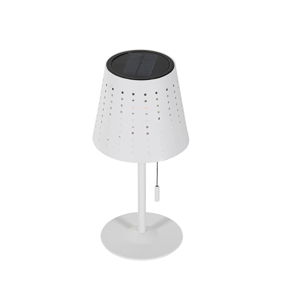 Set van 2 tafellampen wit incl. LED 3-staps dimbaar oplaadbaar en solar - Ferre