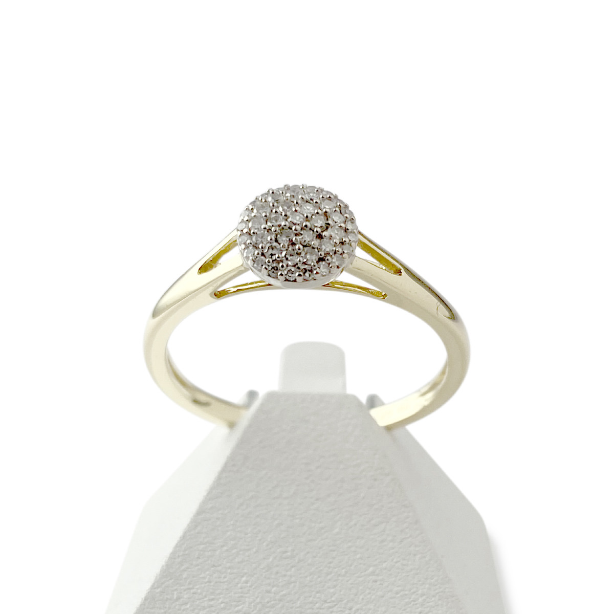 Bague d'occasion 2 ors 750 diamants