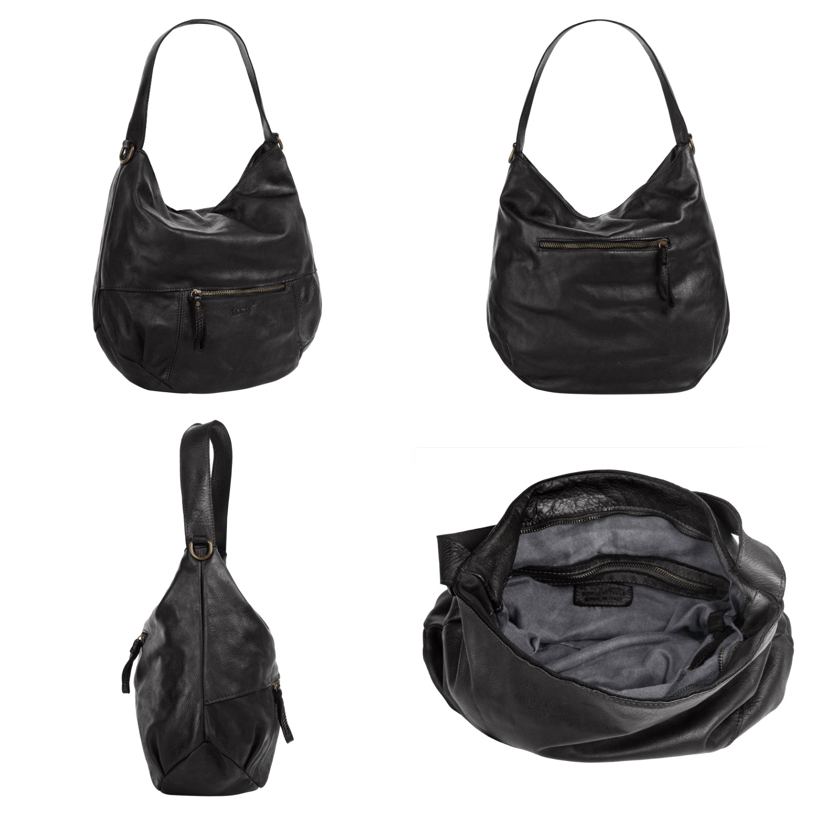 forty° Shopper echt Leder, Made in Italy