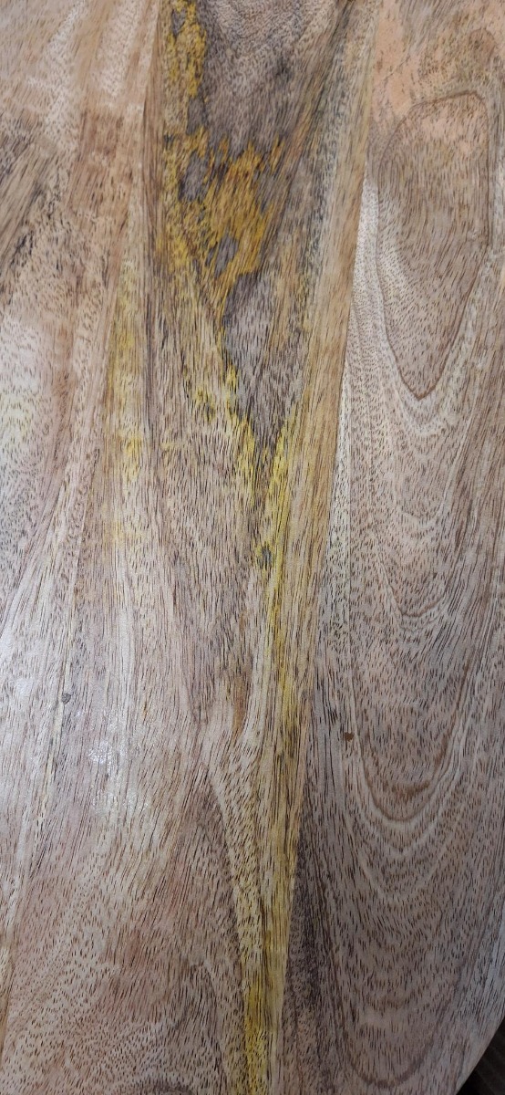 SCHADEMODEL: Livli Estrela badmeubel met ribbelfront 90cm mangohout zonder waskom